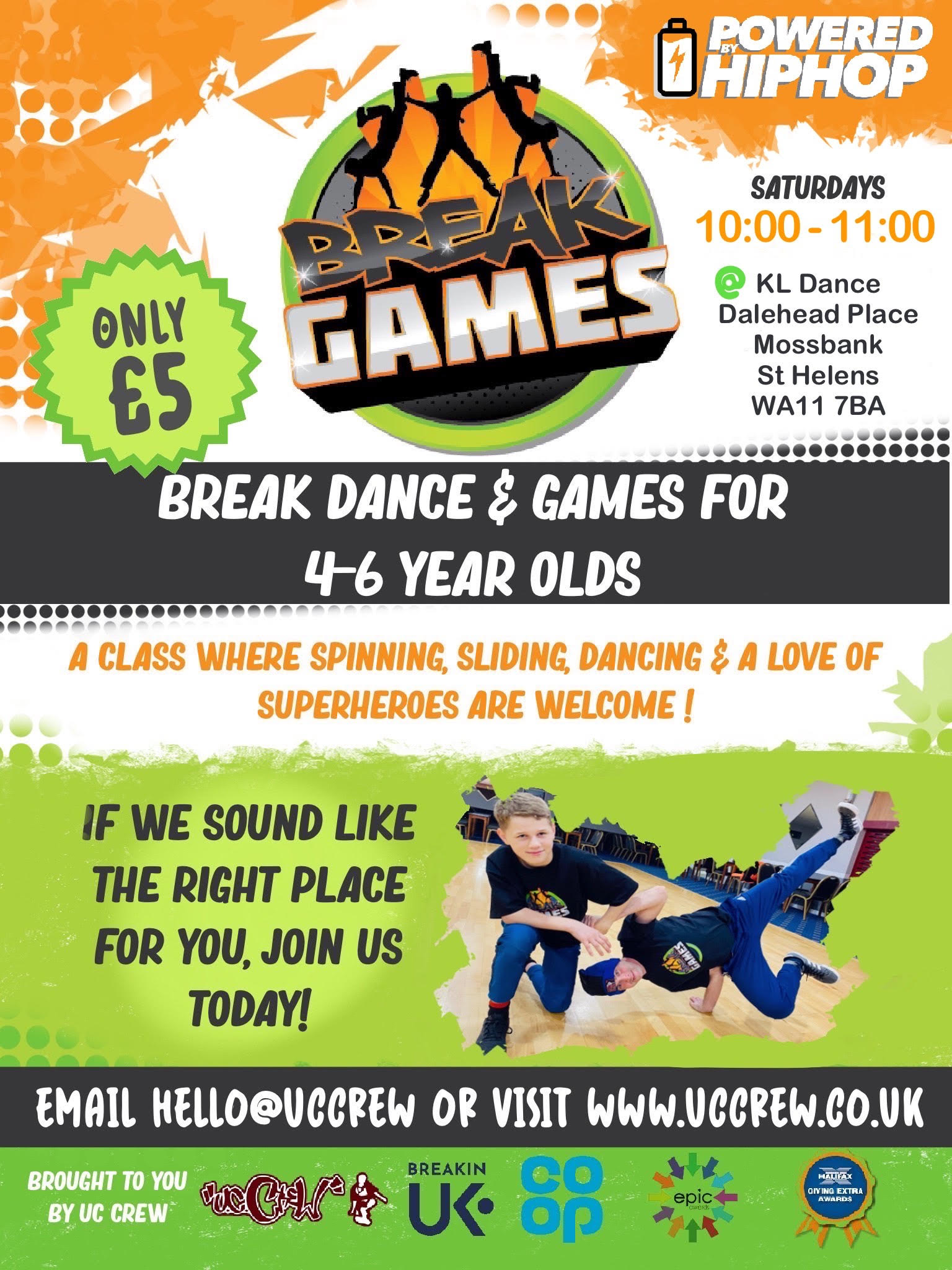 Break Games Classes (Age 4-6 Years Old) | UC Crew